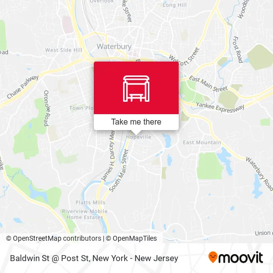 Mapa de Baldwin St @ Post St