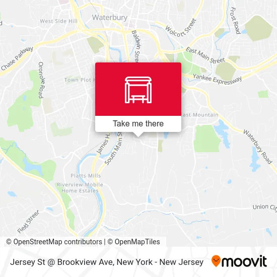Jersey St @ Brookview Ave map