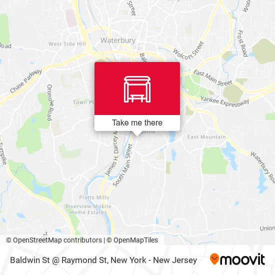 Mapa de Baldwin St @ Raymond St