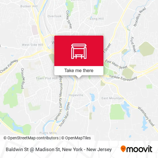 Mapa de Baldwin St @ Madison St