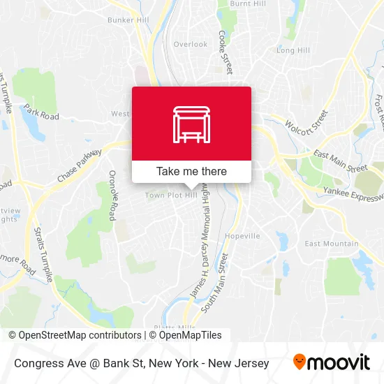 Congress Ave @ Bank St map