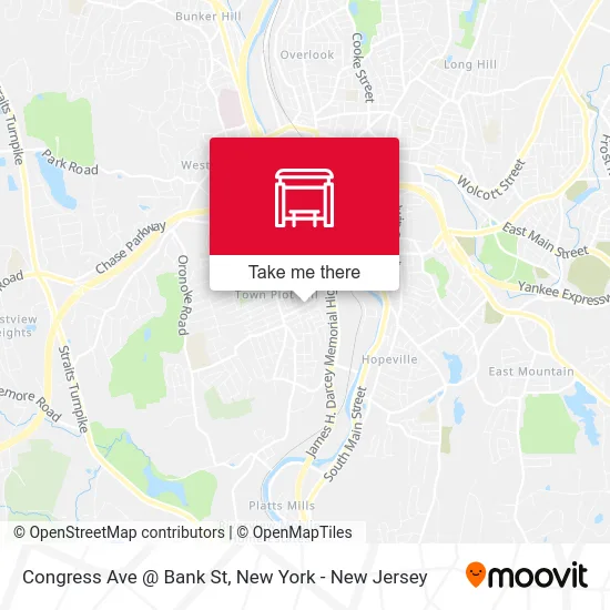 Congress Ave @ Bank St map