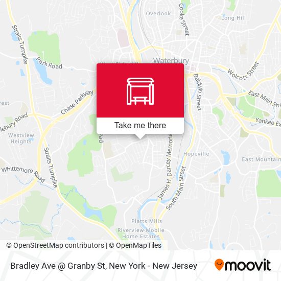 Mapa de Bradley Ave @ Granby St