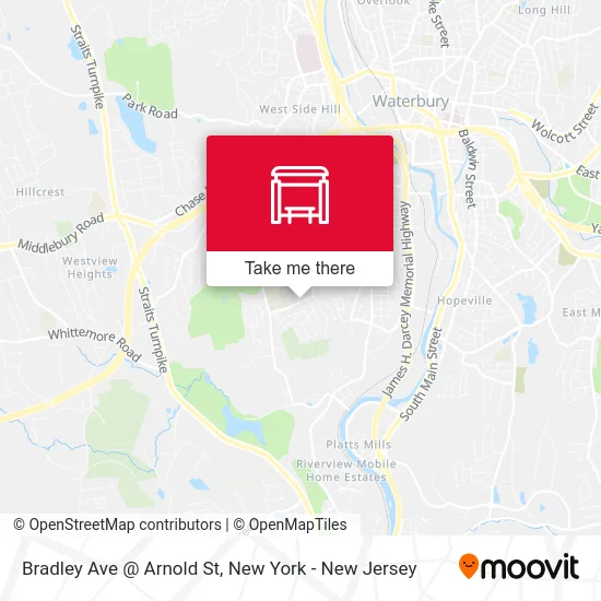 Bradley Ave @ Arnold St map