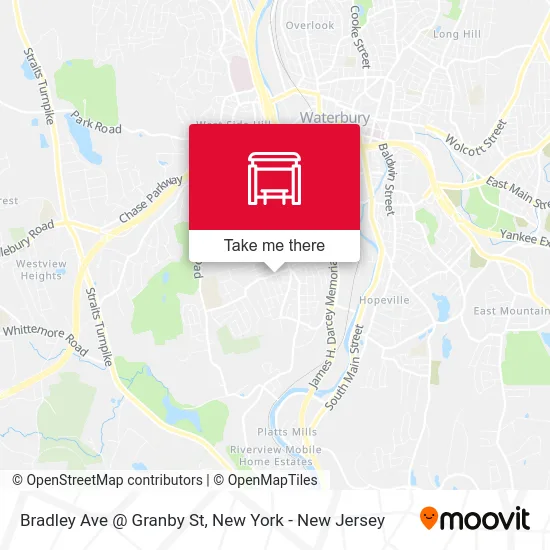 Bradley Ave @ Granby St map