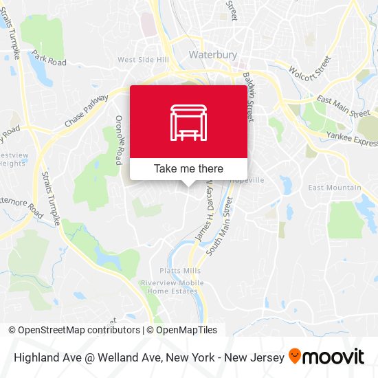 Highland Ave @ Welland Ave map