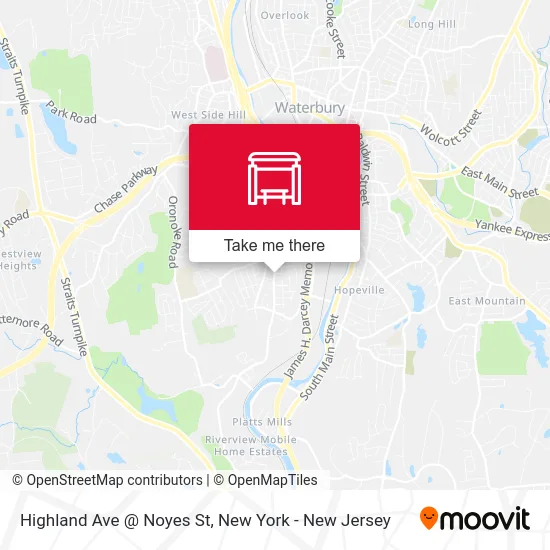 Highland Ave @ Noyes St map