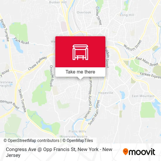 Congress Ave @ Opp Francis St map