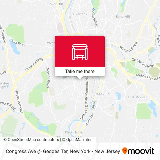 Congress Ave @ Geddes Ter map