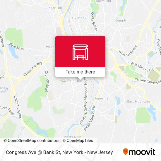 Congress Ave @ Bank St map