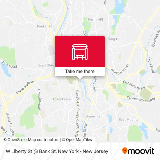Mapa de W Liberty St @ Bank St