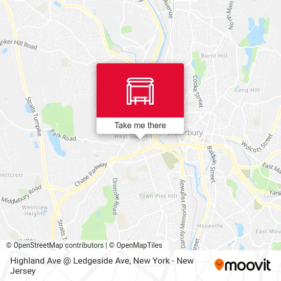 Highland Ave @ Ledgeside Ave map