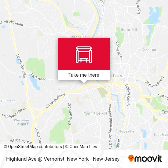 Highland Ave @ Vernonst map