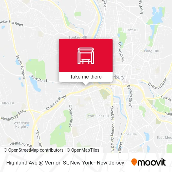 Highland Ave @ Vernon St map