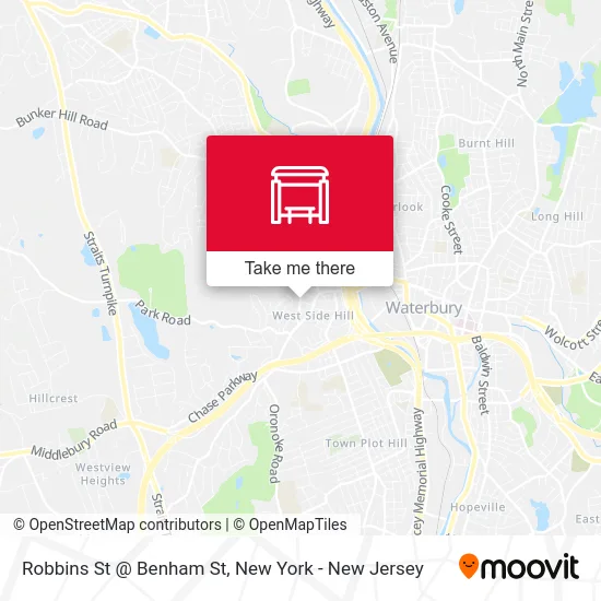 Robbins St @ Benham St map