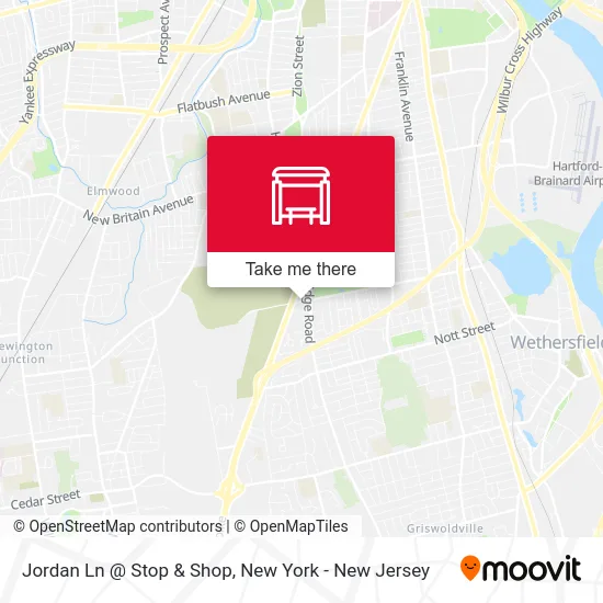 Jordan Ln @ Stop & Shop map