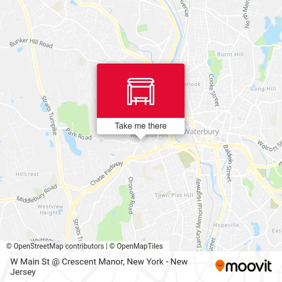 W Main St @ Crescent Manor map