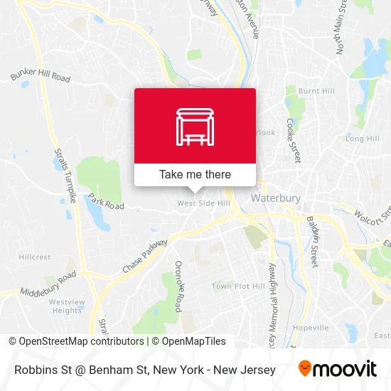 Robbins St @ Benham St map