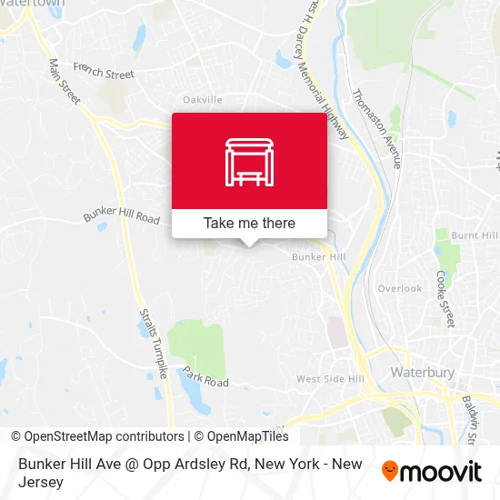 Bunker Hill Ave @ Opp Ardsley Rd map