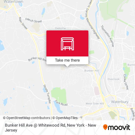 Mapa de Bunker Hill Ave @ Whitewood Rd