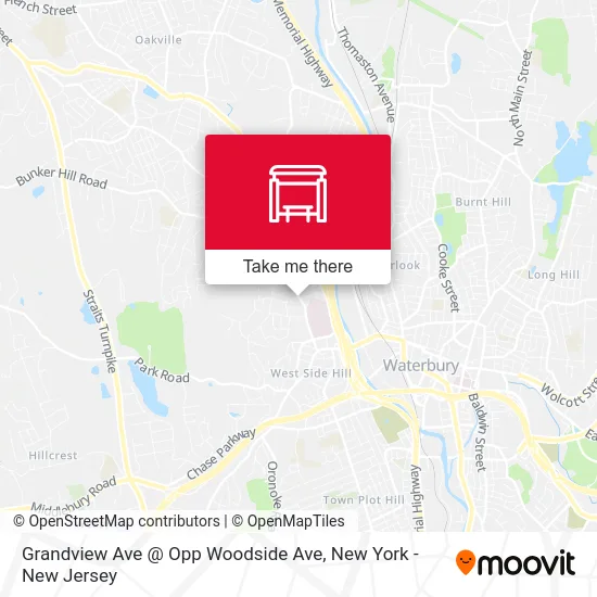 Grandview Ave @ Opp Woodside Ave map