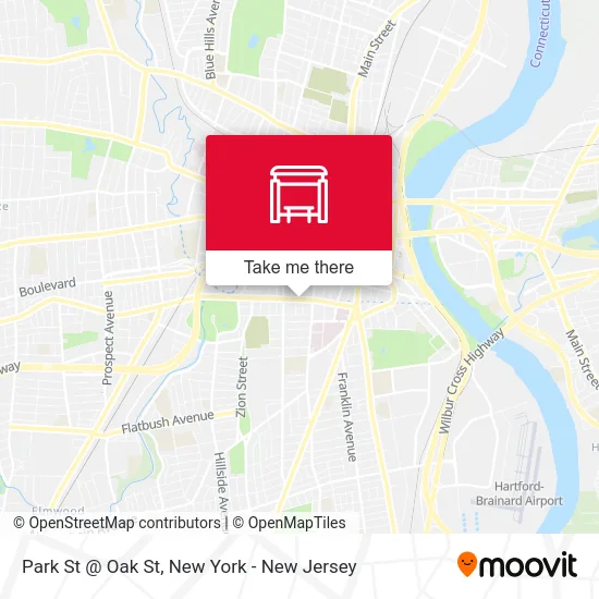 Park St @ Oak St map