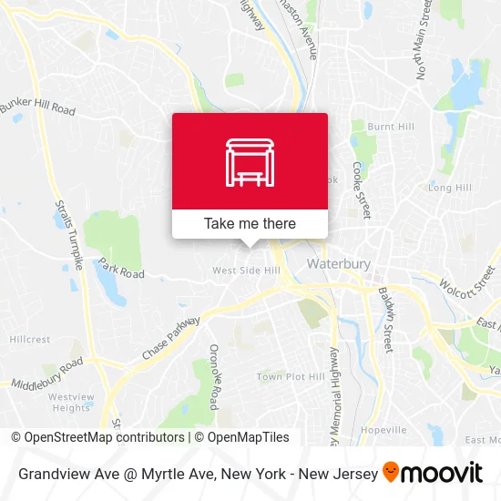 Grandview Ave @ Myrtle Ave map