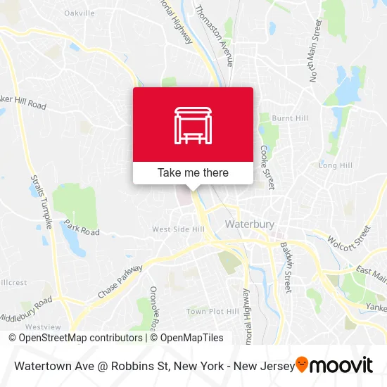 Watertown Ave @ Robbins St map