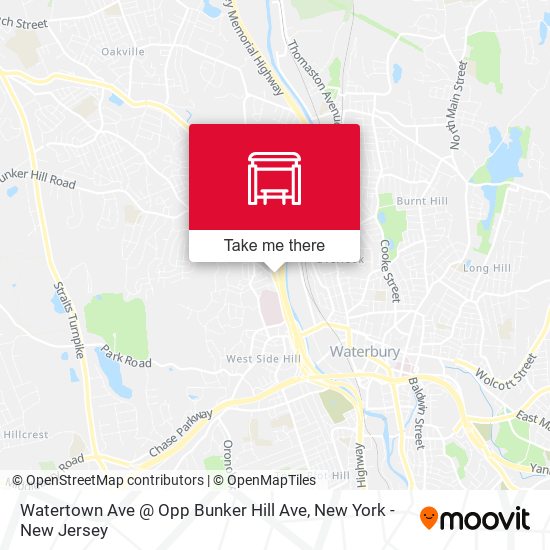Watertown Ave @ Opp Bunker Hill Ave map