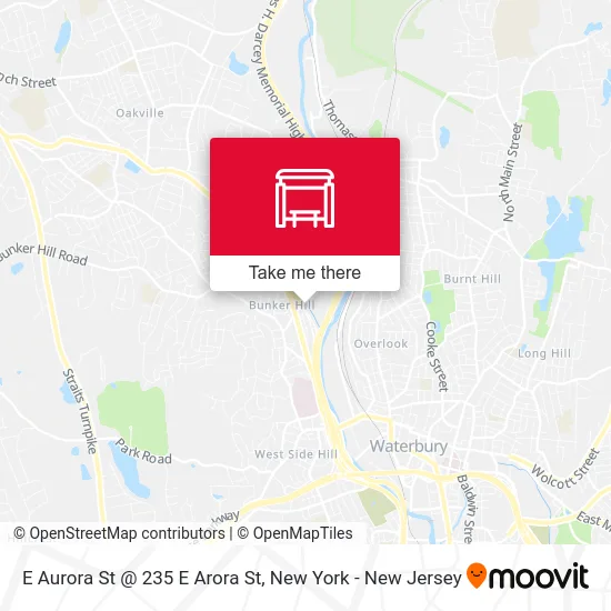 E Aurora St @ 235 E Arora St map