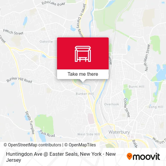 Huntingdon Ave @ Easter Seals map