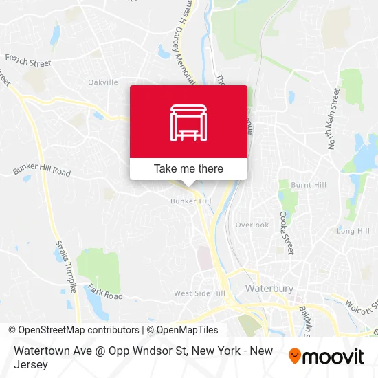 Watertown Ave @ Opp Wndsor St map