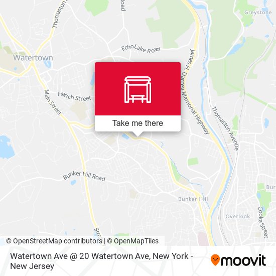 Mapa de Watertown Ave @ 20 Watertown Ave