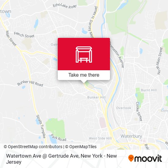 Mapa de Watertown Ave @ Gertrude Ave