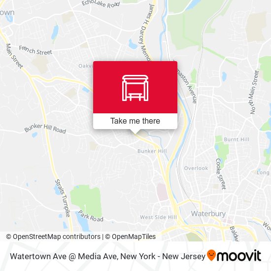 Mapa de Watertown Ave @ Media Ave