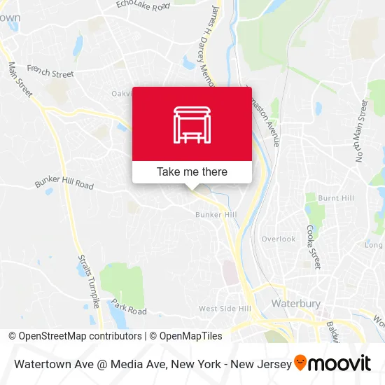 Watertown Ave @ Media Ave map