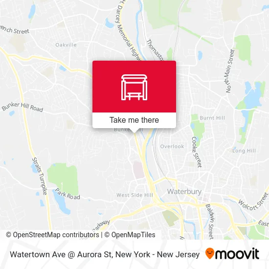 Watertown Ave @ Aurora St map