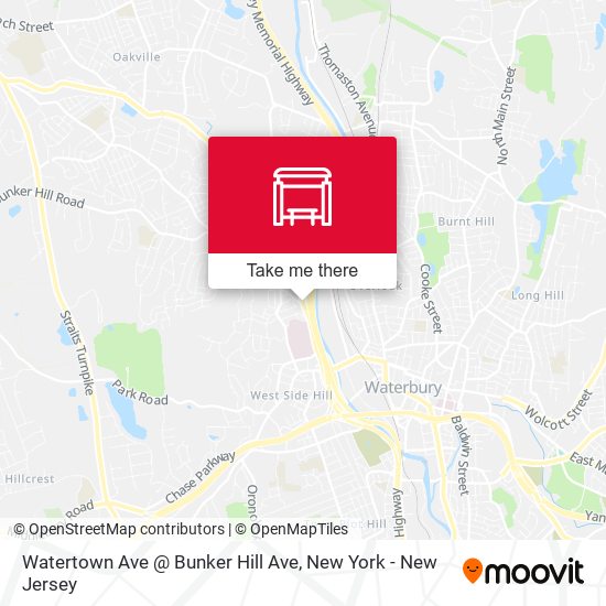 Mapa de Watertown Ave @ Bunker Hill Ave