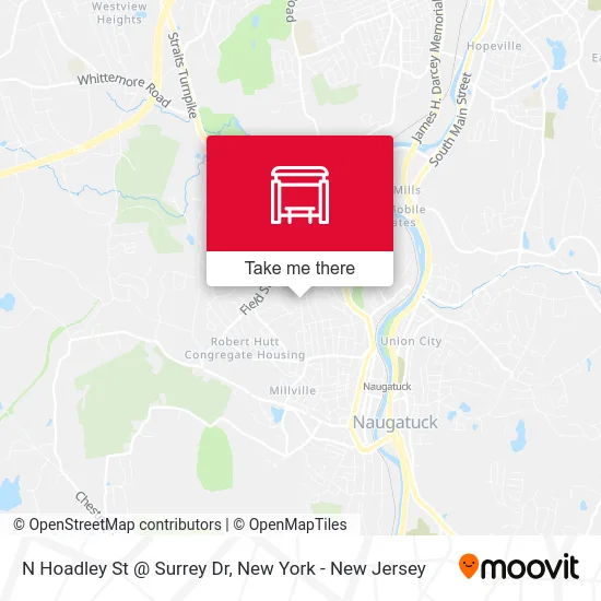 N Hoadley St @ Surrey Dr map