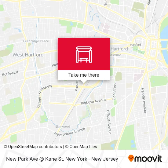 New Park Ave @ Kane St map