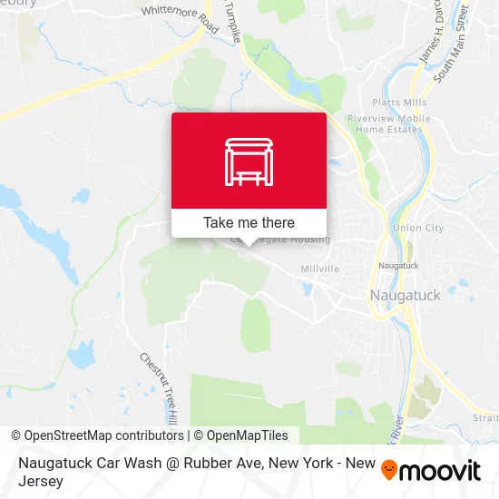 Naugatuck Car Wash @ Rubber Ave map