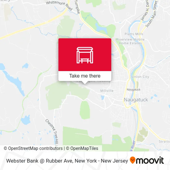 Webster Bank @ Rubber Ave map