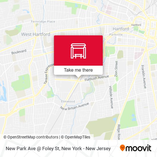 Mapa de New Park Ave @ Foley St