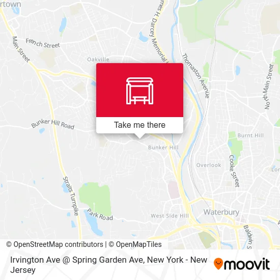 Irvington Ave @ Spring Garden Ave map