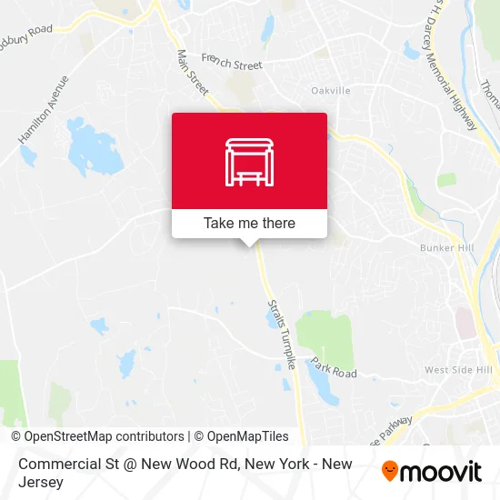 Commercial St @ New Wood Rd map