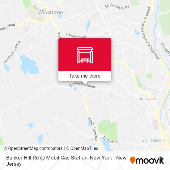 Bunker Hill Rd @ Mobil Gas Station map