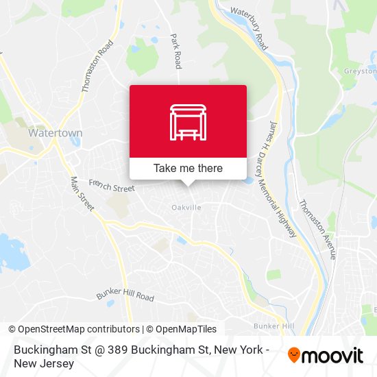Mapa de Buckingham St @ 389 Buckingham St
