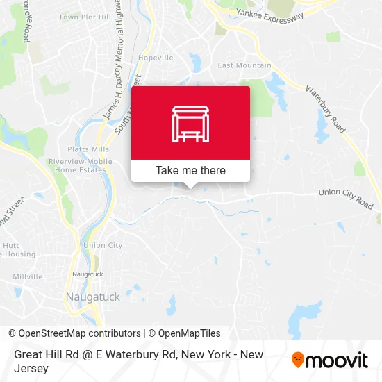 Great Hill Rd @ E Waterbury Rd map