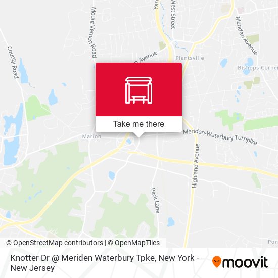 Knotter Dr @ Meriden Waterbury Tpke map
