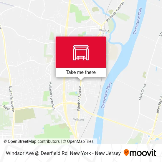 Windsor Ave @ Deerfield Rd map